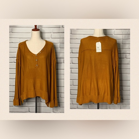 Wonderly Sweaters - Wonderly Golden Sweater XL NWT